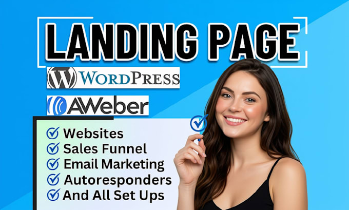 create aweber landing page, wordpress landing page wordpress elementor