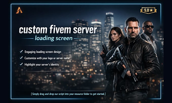 create a custom fivem server loading screen
