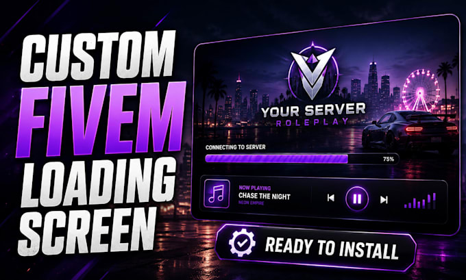 create a custom fivem server loading screen