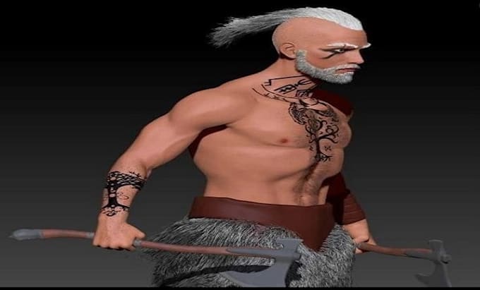 do 3d character modeling, 3d printing, game character