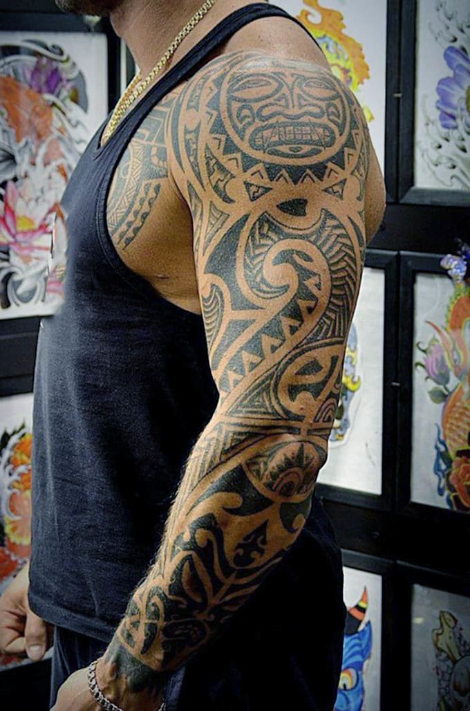 draw by hand amazing tattoo design for you