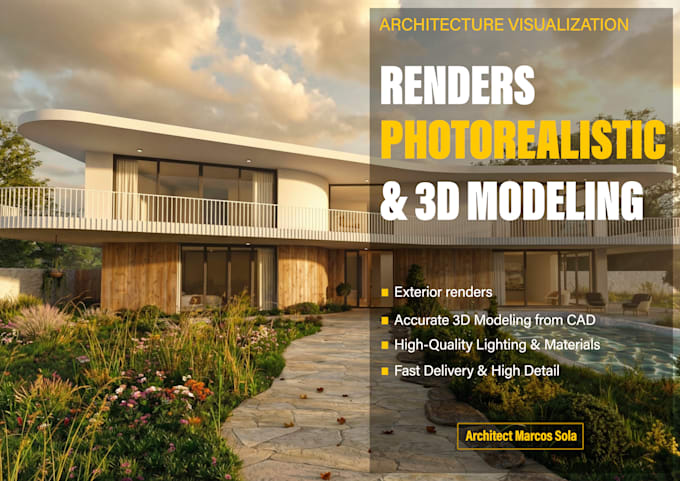 create photorealistic 3d exterior renders