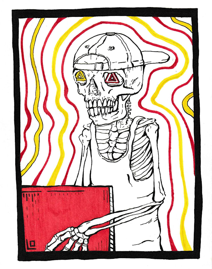 Hand draw you original art in bold ink and pen style by Tfredrickson Fiverr