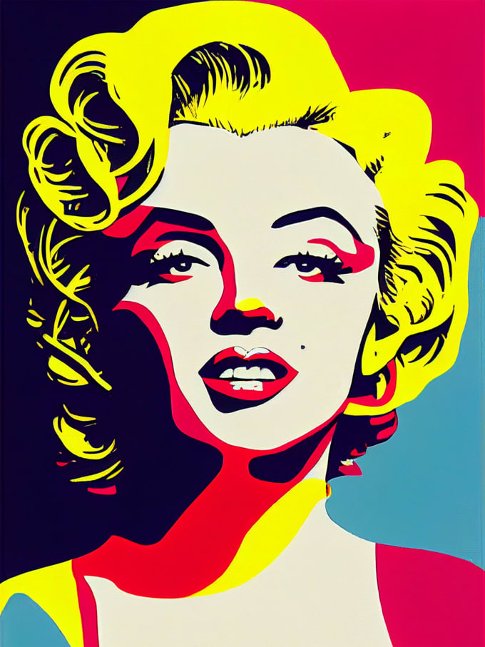 Create a high resolution pop art illustration by Ahmedyeet Fiverr