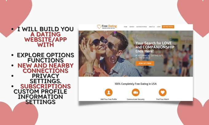 build an online dating website dating app for you