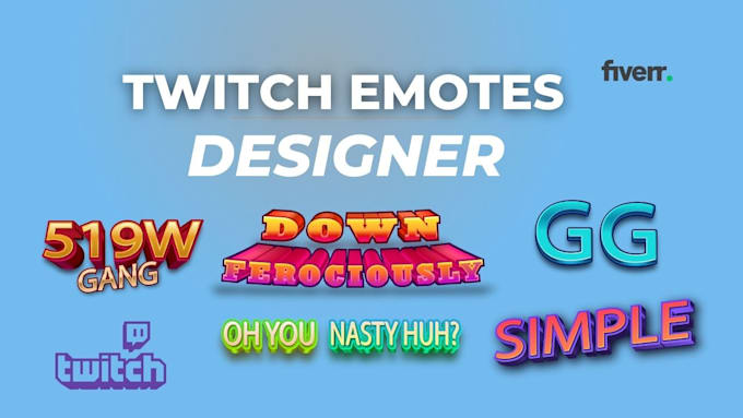 create twitch emotes for you