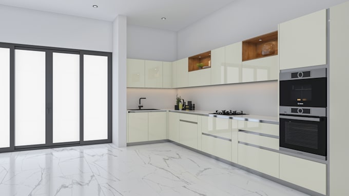 design kitchen, office, vanity interior 3d visualization