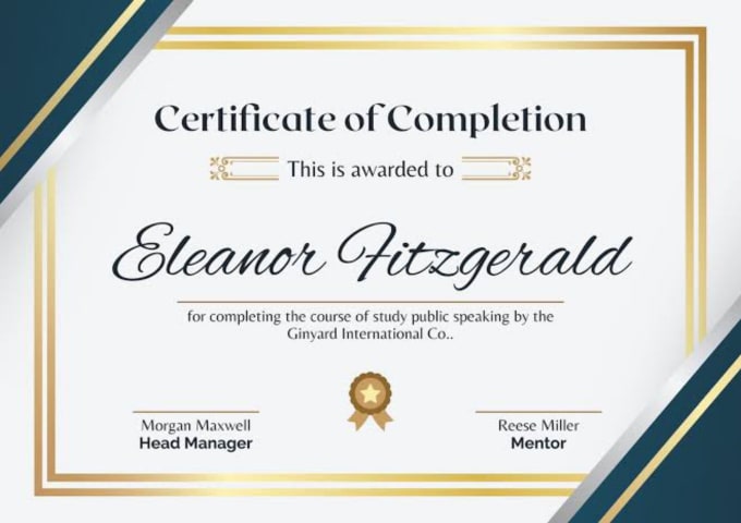 Design any kind of certificate template by Sesughterjosh Fiverr