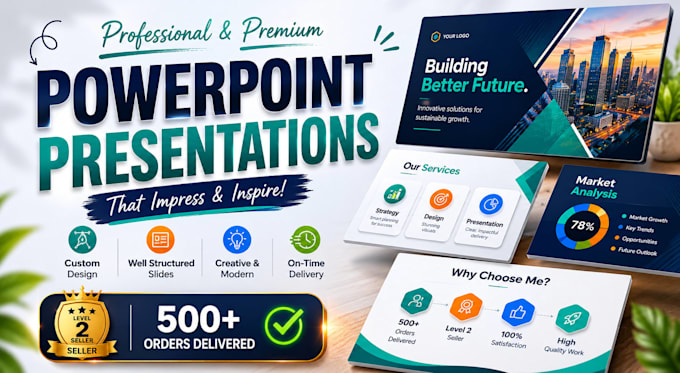 design powerpoint pitch deck and google slides