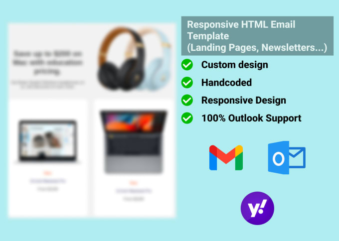 Develop email templates in pure html and css by Rbr_z_ | Fiverr