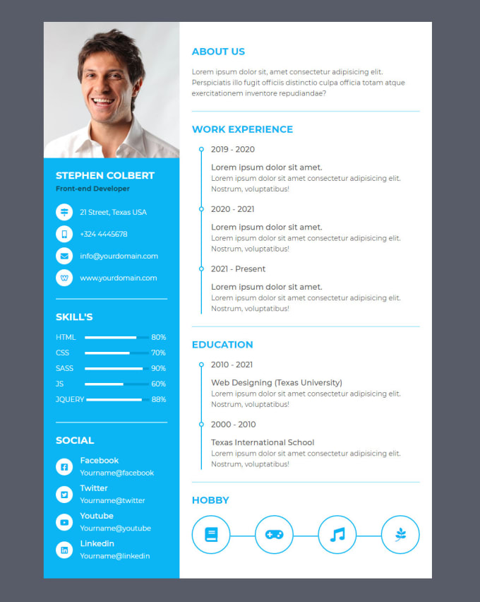 Design, write or edit professional resume or cv template by Selleboy ...