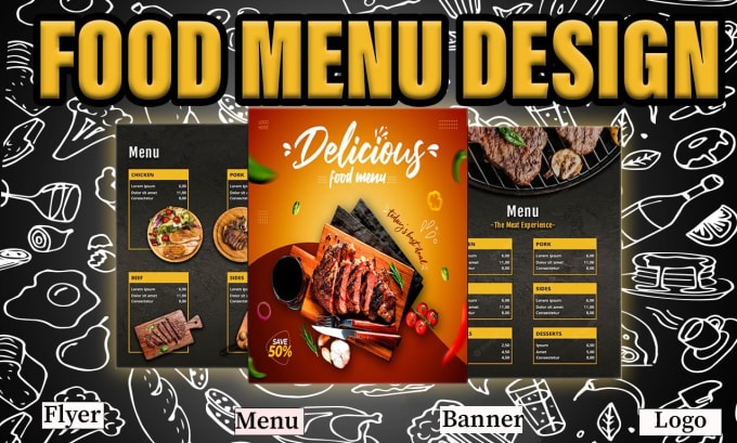 Do restaurant flyer design, menu card, restaurant menu, and food menu ...
