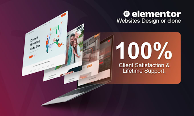 design modern websites using elementor or elementor pro