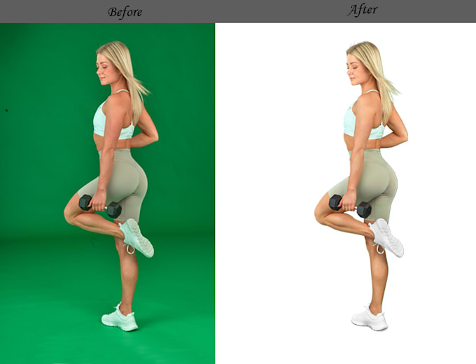 the green screen background remove from the photos