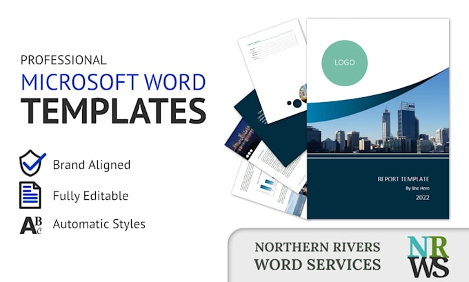 create a microsoft word template for reports or manuals