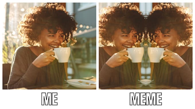 create professional funny meme with your social media logo