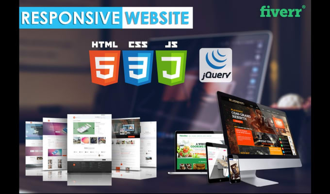 Build complete responsive website using html css js by Mzainmalik19