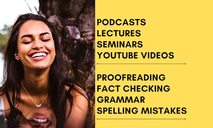 correct grammar, punctuation, and proofread auto transcripts