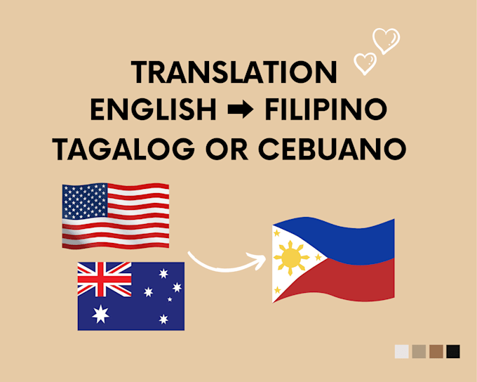 Manually translate your paper to tagalog or cebuano by Varqj24 | Fiverr