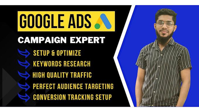 setup manage and optimize google ads campaign