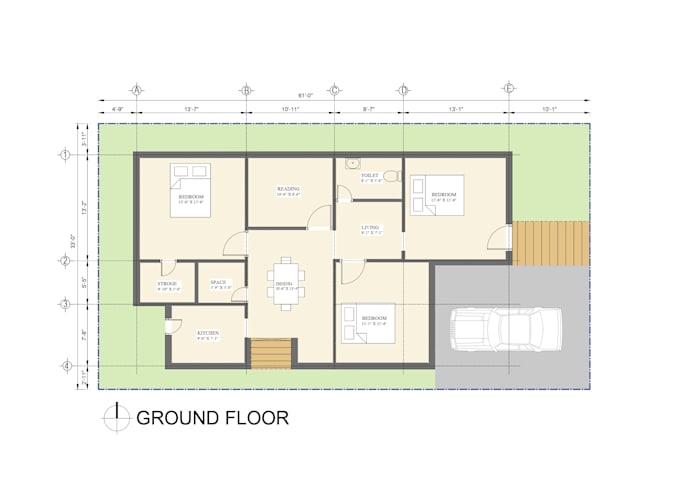 draw your architectural 2d house plans, edit old blueprints