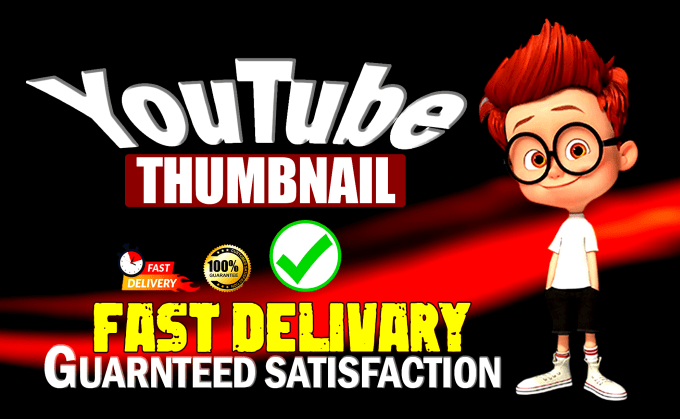 design attractive youtube thumbnails within 2 hours