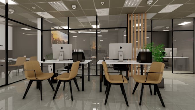 do office space photorealistic renderings in lumion