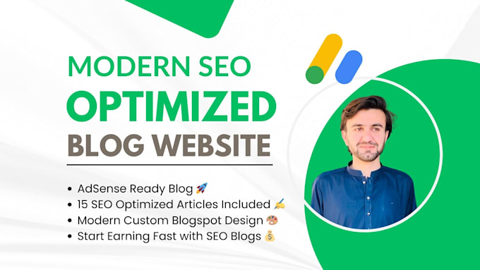 adsense ready blogspot website design SEO optimized