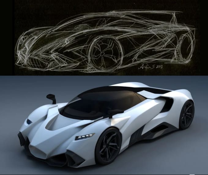 create 3d car model