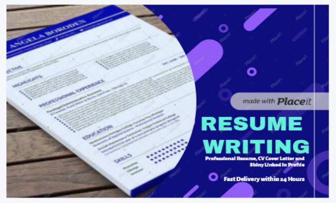 Write a professional resume, cv, cover letter and make a shiny linked ...