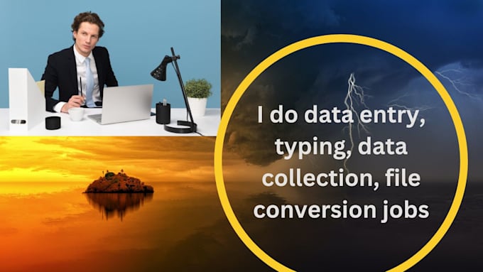 do data entry, typing, data collection, file conversion jobs