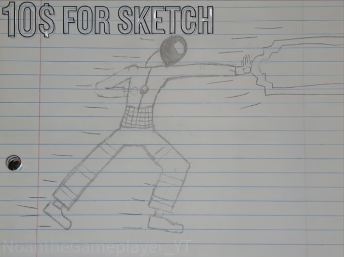 draw a sketch art for 10 dollars