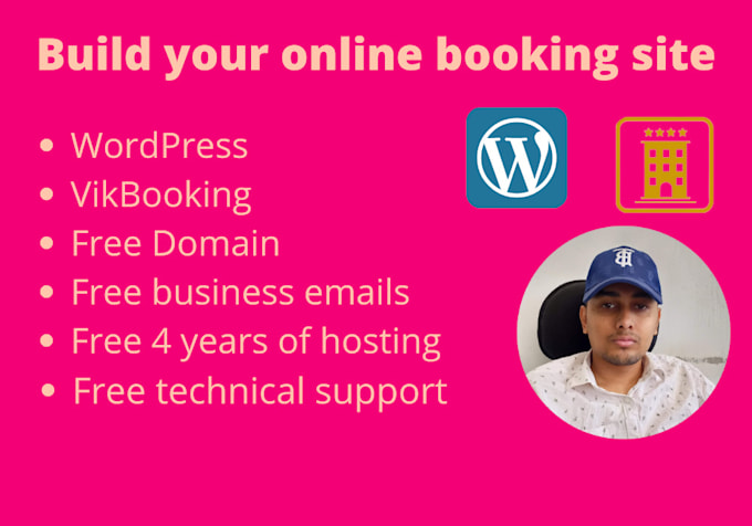 create an online booking site for your business such as hotels, dentistry, etc