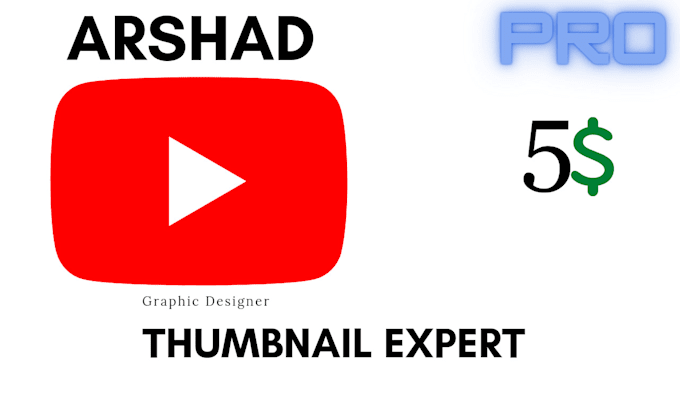 Do youtube thumbnail design expert by Arshadaslam1 | Fiverr