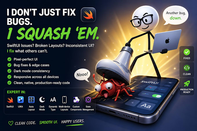 fix UI bugs, issues, and broken layouts