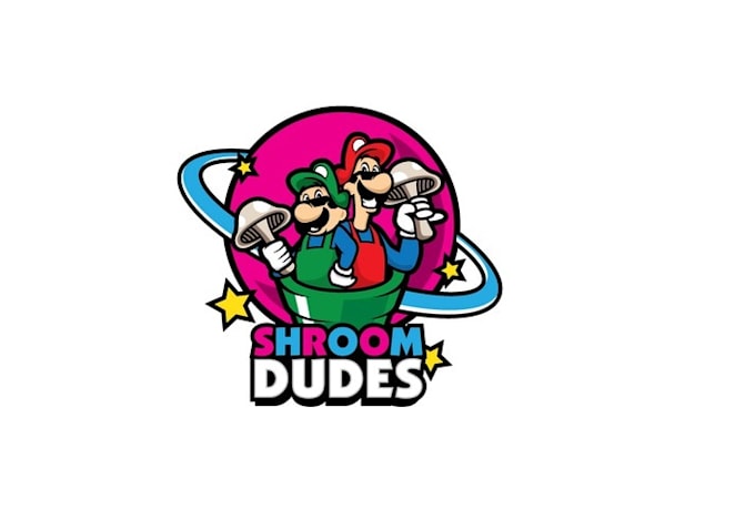 design awesome mushroom characters logo