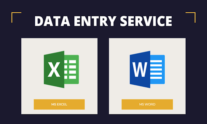 Do data entry in ms word and ms excel by Gpsharma893 | Fiverr