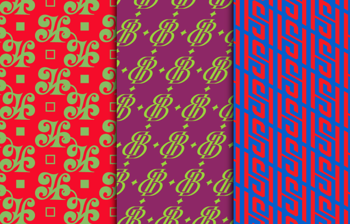 Gucci Inspired printable colorful graphic art monogram pattern