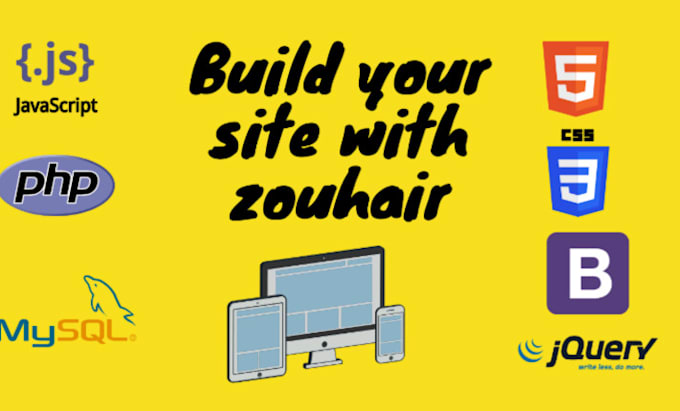 To create amazing website responsive using laravel ,react js by Zouhair ...