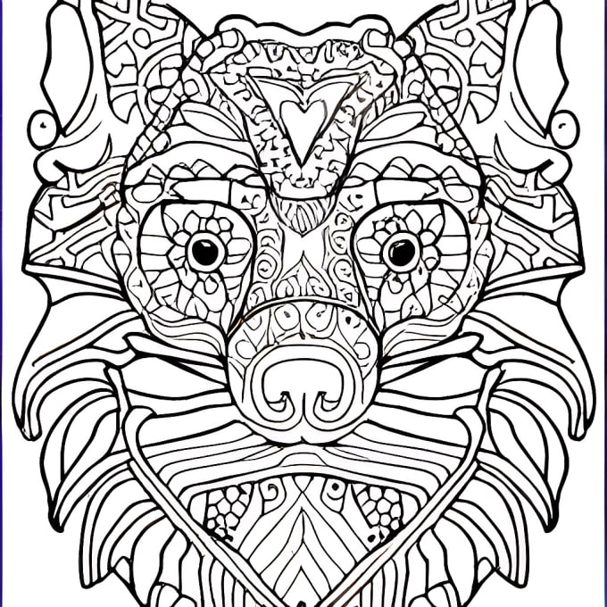 Generate ai abstract coloring books by Moustafawolfe Fiverr
