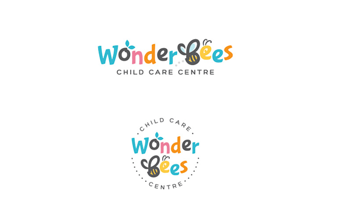 make good looking childcare logo with free source file