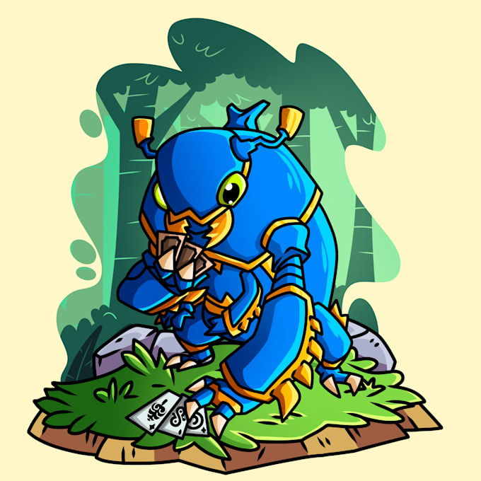 draw cartoon character design or mascot character design
