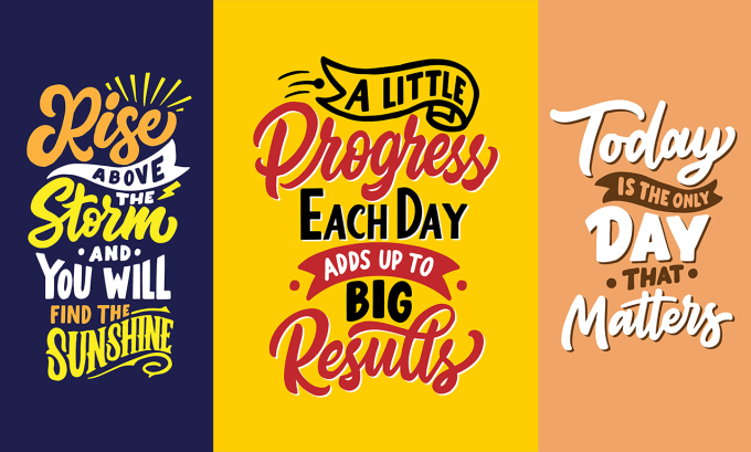 create unique hand lettering and typography for anything