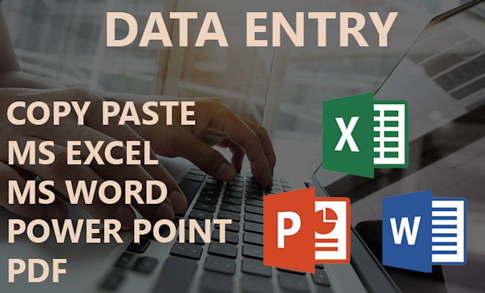 Do fast data entry, copy paste, excel, pdf, word, ppt files by ...