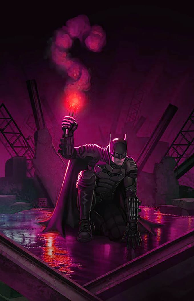 draw superhero character with high resolution