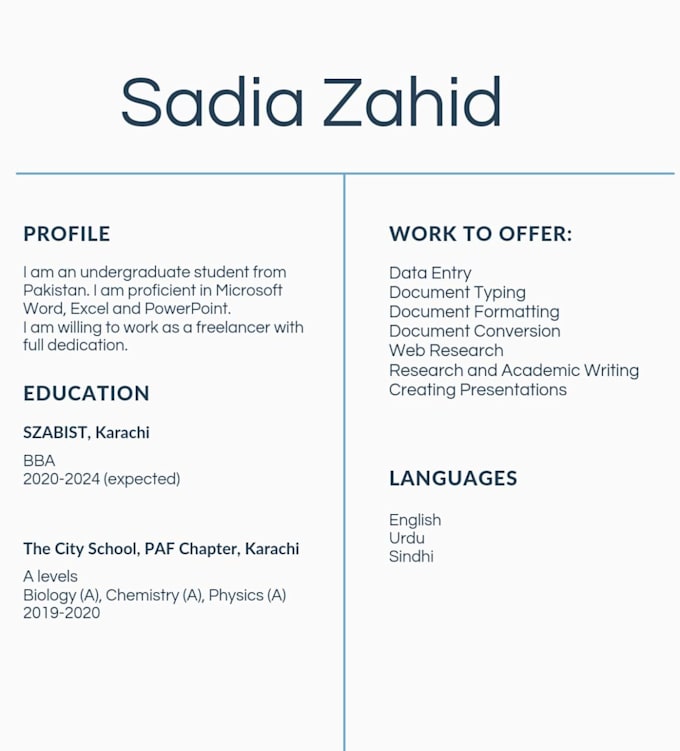 Enter data and format it by Sadiabhayo Fiverr