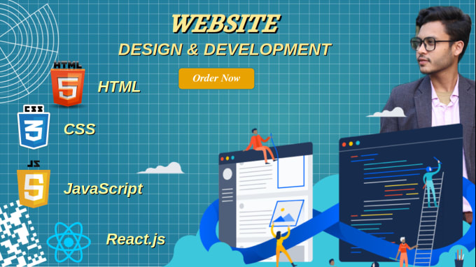 Design full responsive website with html, css, javascript by Joysd8709 ...