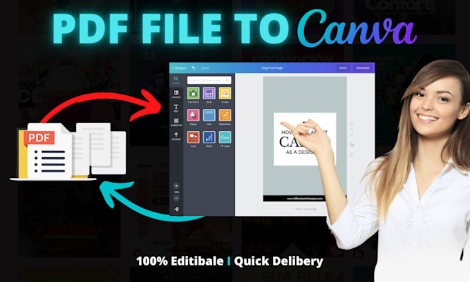 Convert Pdf To Canva Editable Templates By Ramy services Fiverr
