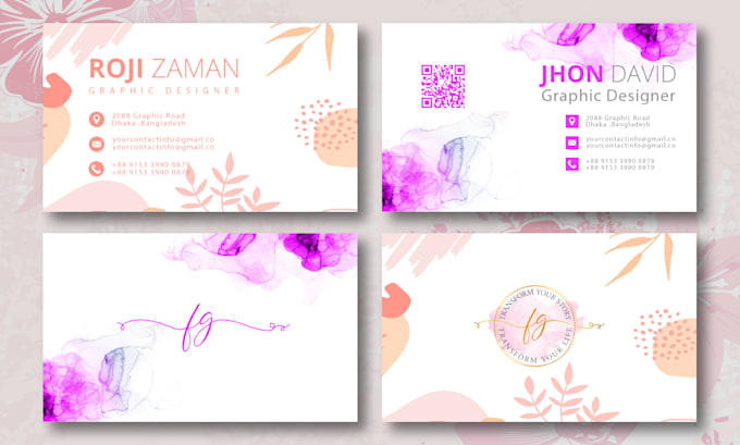design a professional elegant business card