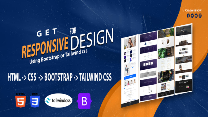 Develop figma to html using bootstrap and tailwindcss by Mdashiqe | Fiverr image.
